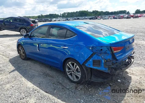 2017 Hyundai Elantra Limited z USA, uszkodzony, nr VIN KMHD84LF2HU229880
